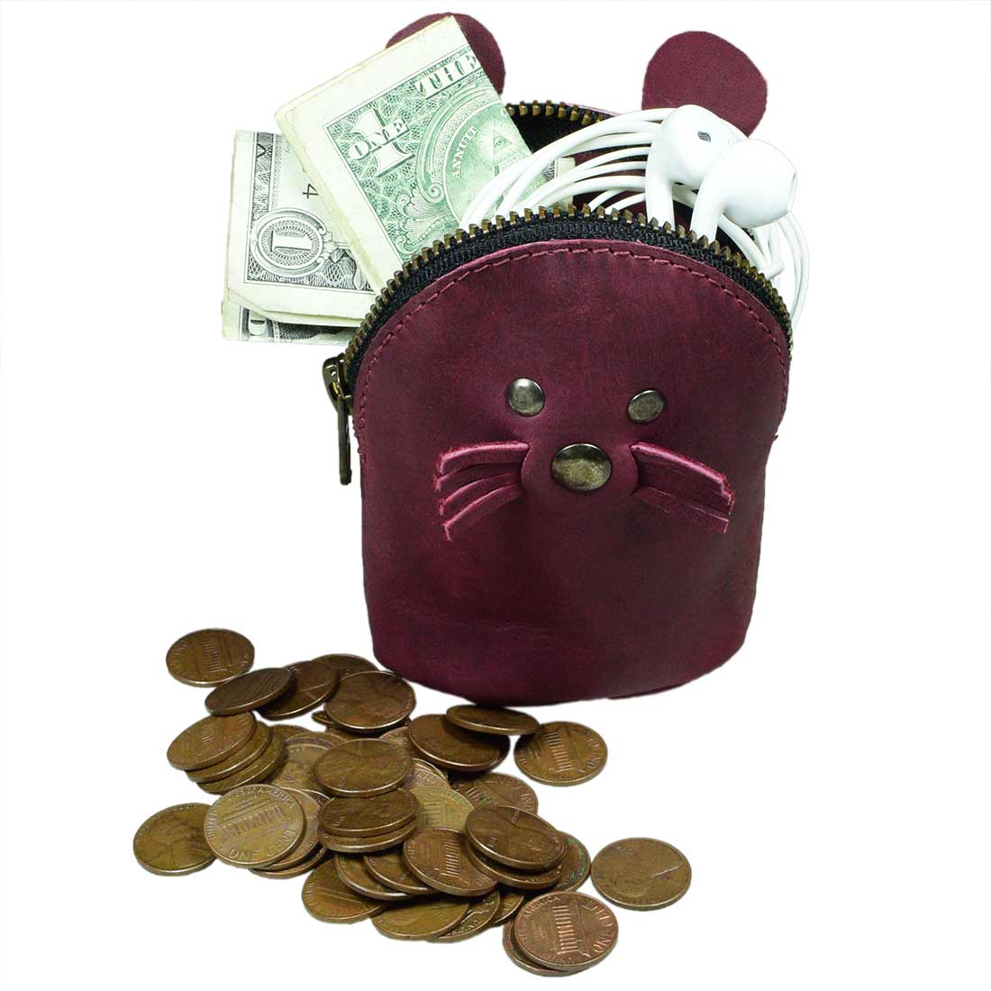 Mouse Coin Purse - Stockyard X 'The Leather Store'