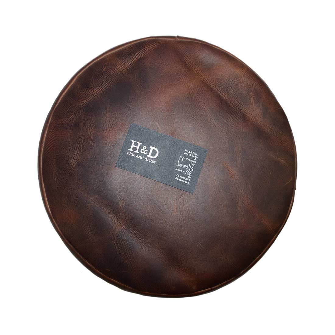 Round Bar Stool Cover (Stuffing Not Included) - Stockyard X 'The Leather Store'
