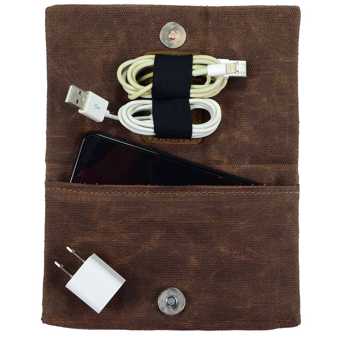 Cable Organizer Pouch - Stockyard X 'The Leather Store'