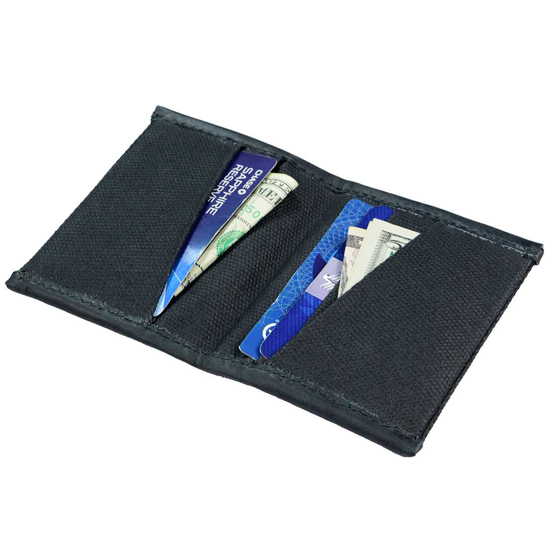Slim Canvas Card Holder - Stockyard X 'The Leather Store'