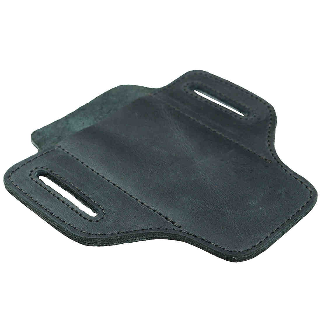 The interior lining of Hide & Drink's Tactical Knife Holster, showcasing the high-quality Full Grain Leather used in construction. This Tactical Knife Leather Holster is perfect as a multitool holder, ideal for camping & outdoor accessories, handmade in La Antigua Guatemala & Oaxaca Mexico.