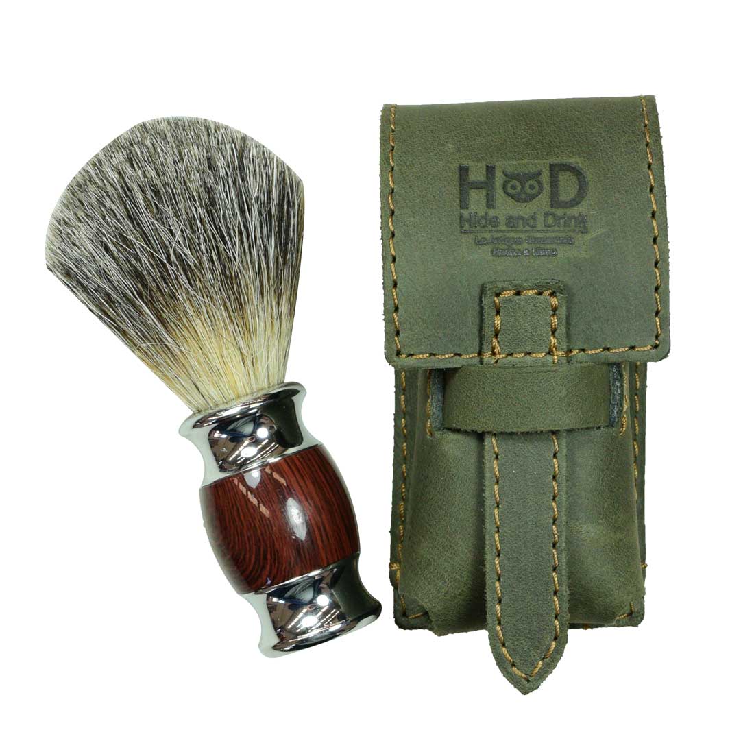 Shaving Brush Case - Stockyard X 'The Leather Store'