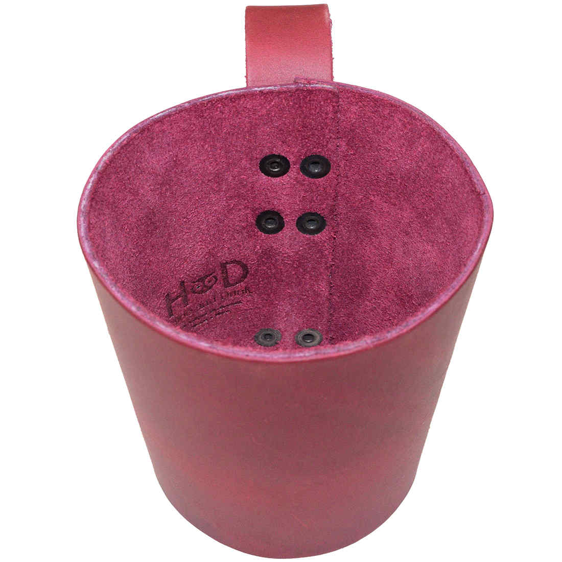 Versatile Pint Sleeve with Handle by Hide & Drink, made from durable Full Grain Leather. This artisan crafted piece is ideal for coffee cups or pint glasses, enhancing any bar experience effortlessly.