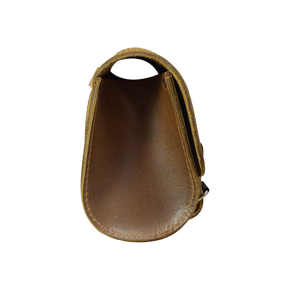 Hide & Drink Leather Motorcycle Tool Bag with a classic design, made of Full Grain Leather, suitable for motorcycle lovers needing a functional Biker Bag for Tools and Essentials. This well-crafted Handlebar Bag with Adjustable Straps features an efficient structure as a Tool Organizer, handmade by artisans in La Antigua Guatemala & Oaxaca Mexico.