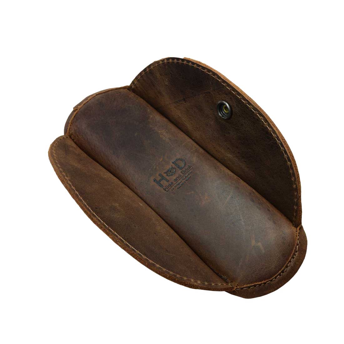 Interior view of the Hide & Drink Shoulder Pad Replacement reveals fine stitching and a sturdy structure, making it a reliable choice for Shoulder Pad Replacement for Briefcases & Messenger Bags, Laptop Cases, Satchels, crafted from premium full grain leather through artisan hand cut processes in La Antigua Guatemala & Oaxaca Mexico.