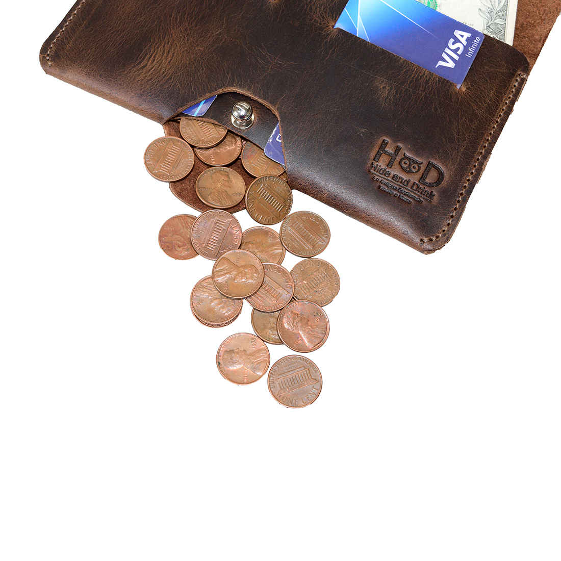 Easy Coin Release Wallet - Stockyard X 'The Leather Store'