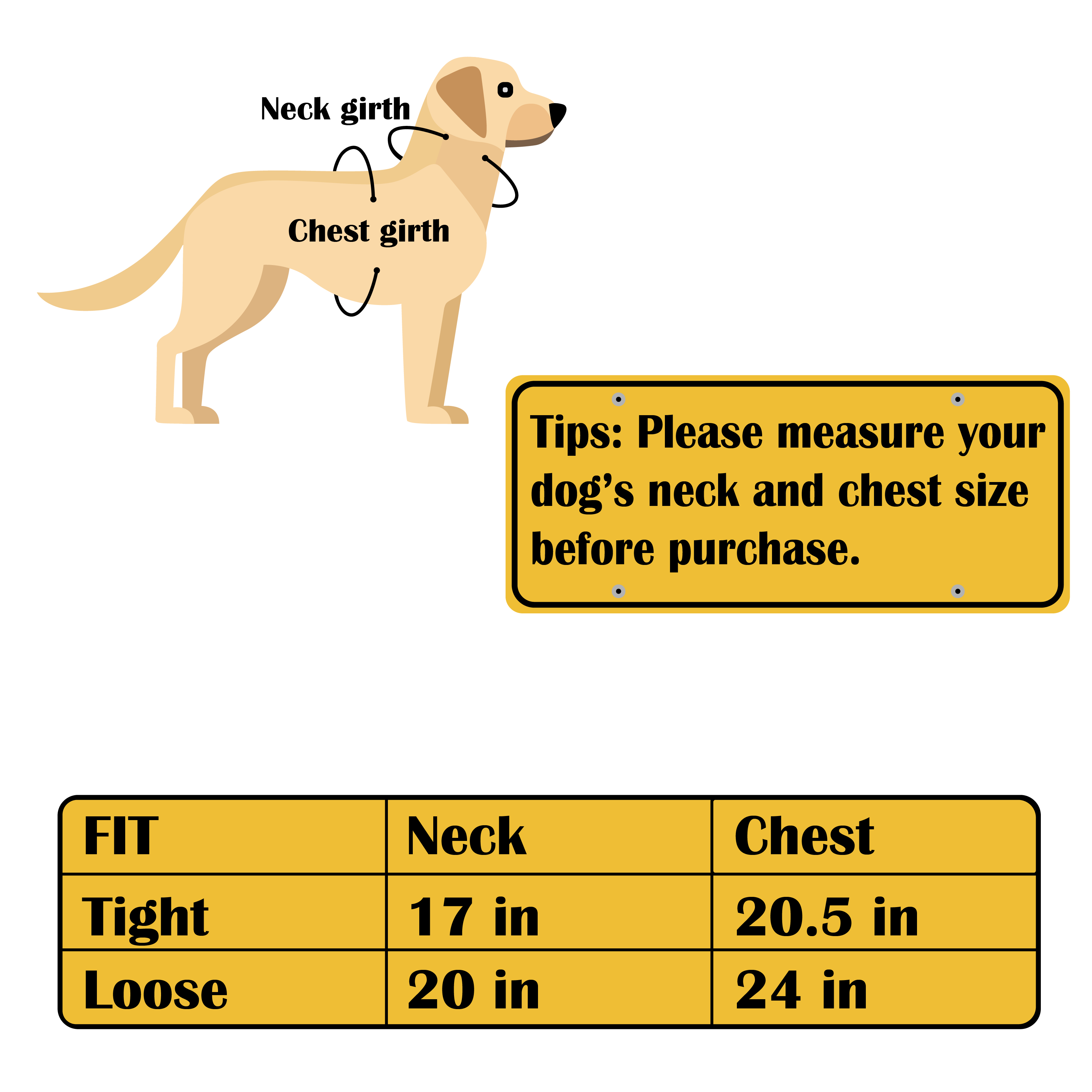 Dimensions and specifications of the Hide & Drink Dog Harness presented in an informative format. This harness is made from Full Grain Leather, featuring adjustable components for a customized fit, crafted by artisans in small batch production.