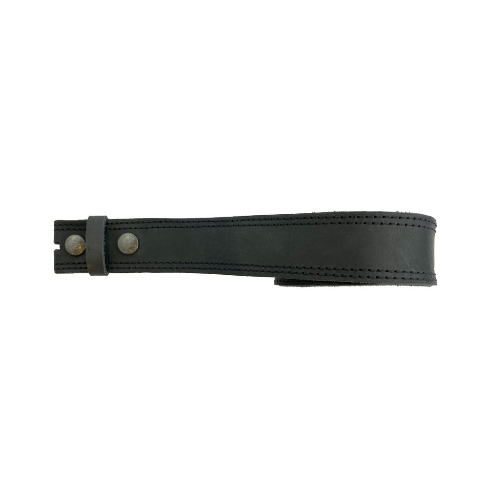 Men's Double Stitched Thick Leather Snap On Belt - Stockyard X 'The Leather Store'