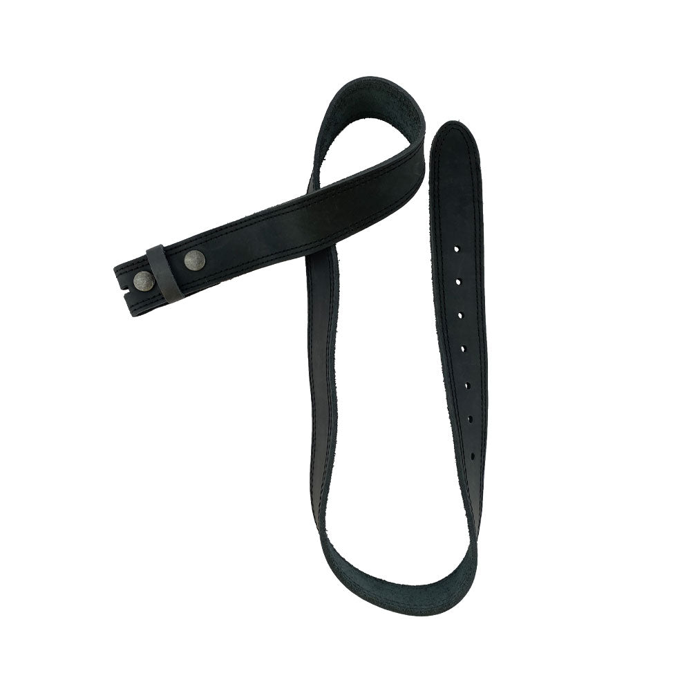 Men's Double Stitched Thick Leather Snap On Belt - Stockyard X 'The Leather Store'