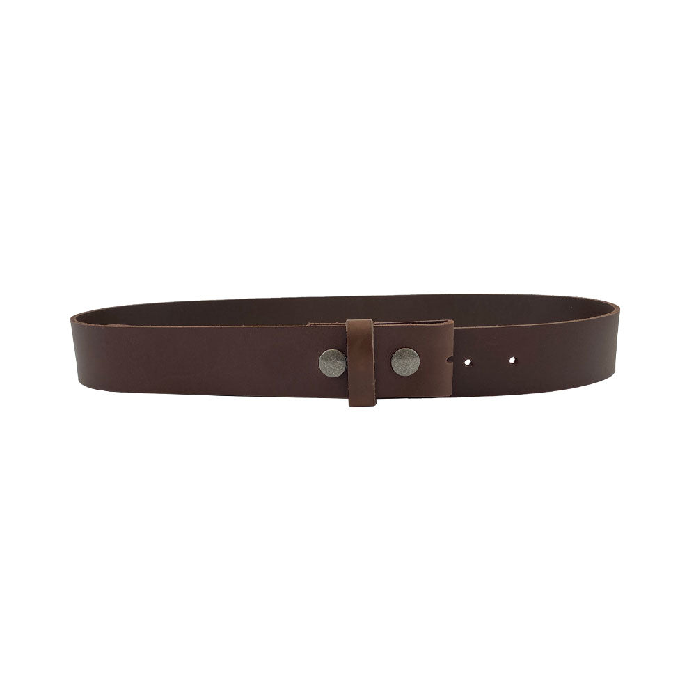 Rustic Thick Leather Snap On Belt - Stockyard X 'The Leather Store'