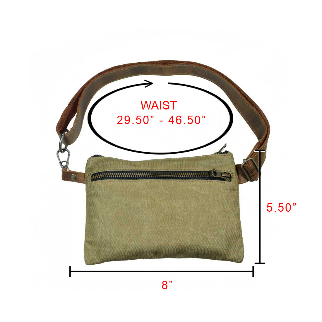 Camping Fanny Pack (Adjustable Strap) - Stockyard X 'The Leather Store'