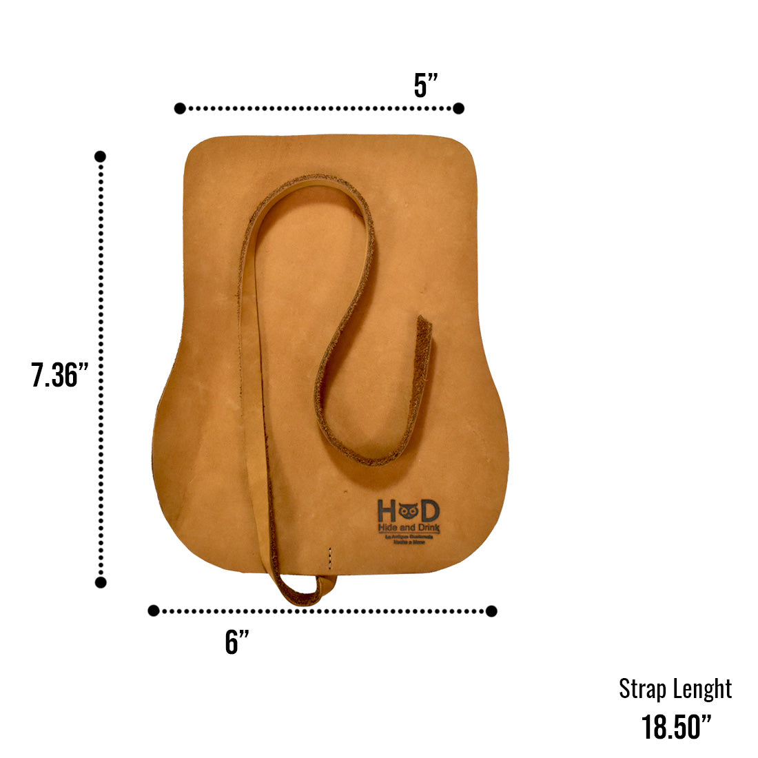Hide & Drink Sunglass Wrap, handcrafted from full grain leather, provides a durable storage solution. Ideal for travel, this eye glasses storage reflects artisan quality with its hand cut and sewn features, originating from La Antigua Guatemala.