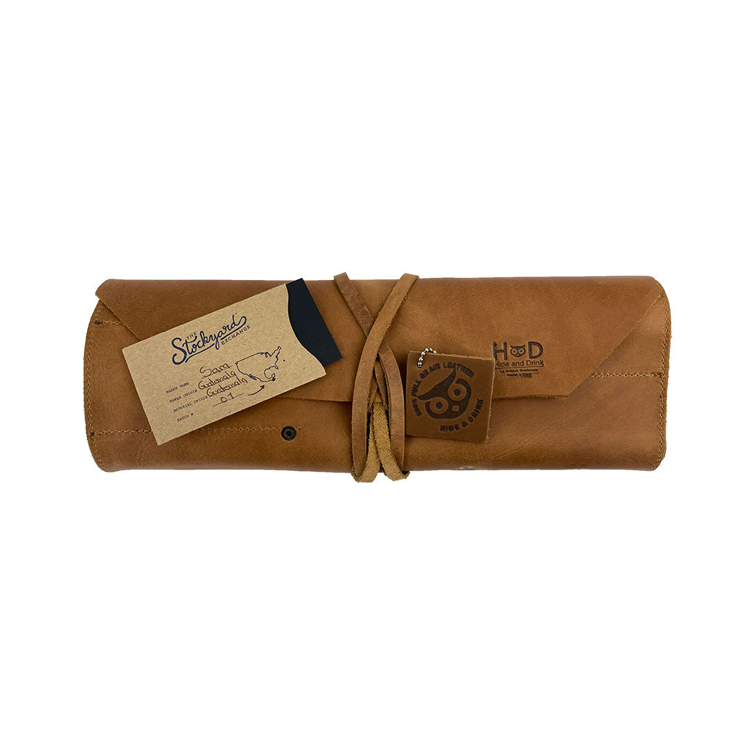 Hide & Drink Tool Roll (12 Pockets): Feature showing the classic appeal of the leather tool pouch, which enhances storage options for tool enthusiasts. Tool Bag Roll Up, 12 Slot Heavy Duty Tool Roll Bag Organizer, Tool Roll Up Bag, Portable Tool Wrap Roll Bags for Travel, Durable Tool Kit Folding Tool Pouch Roll Up Mechanic Gifts for Men, Full Grain Leather, StockyardX, Small Batch Production, Hand Cut, Hand Sewn, Fire Branded, Artisan, Handmade in La Antigua Guatemala & Oaxaca Mexico.