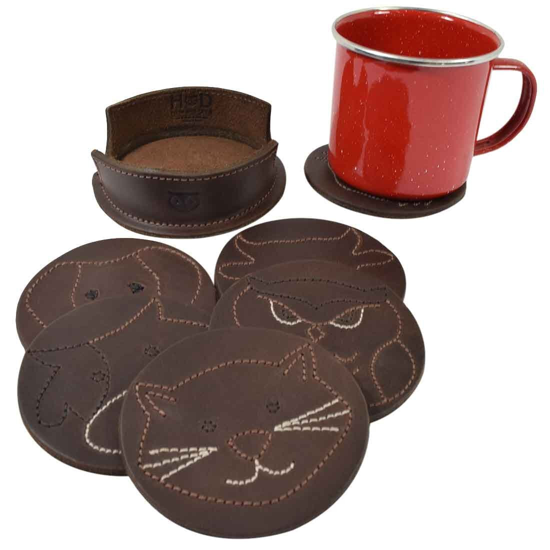 Wilderness Classic Shaped Coaster Set (6-Pack) - Stockyard X 'The Leather Store'