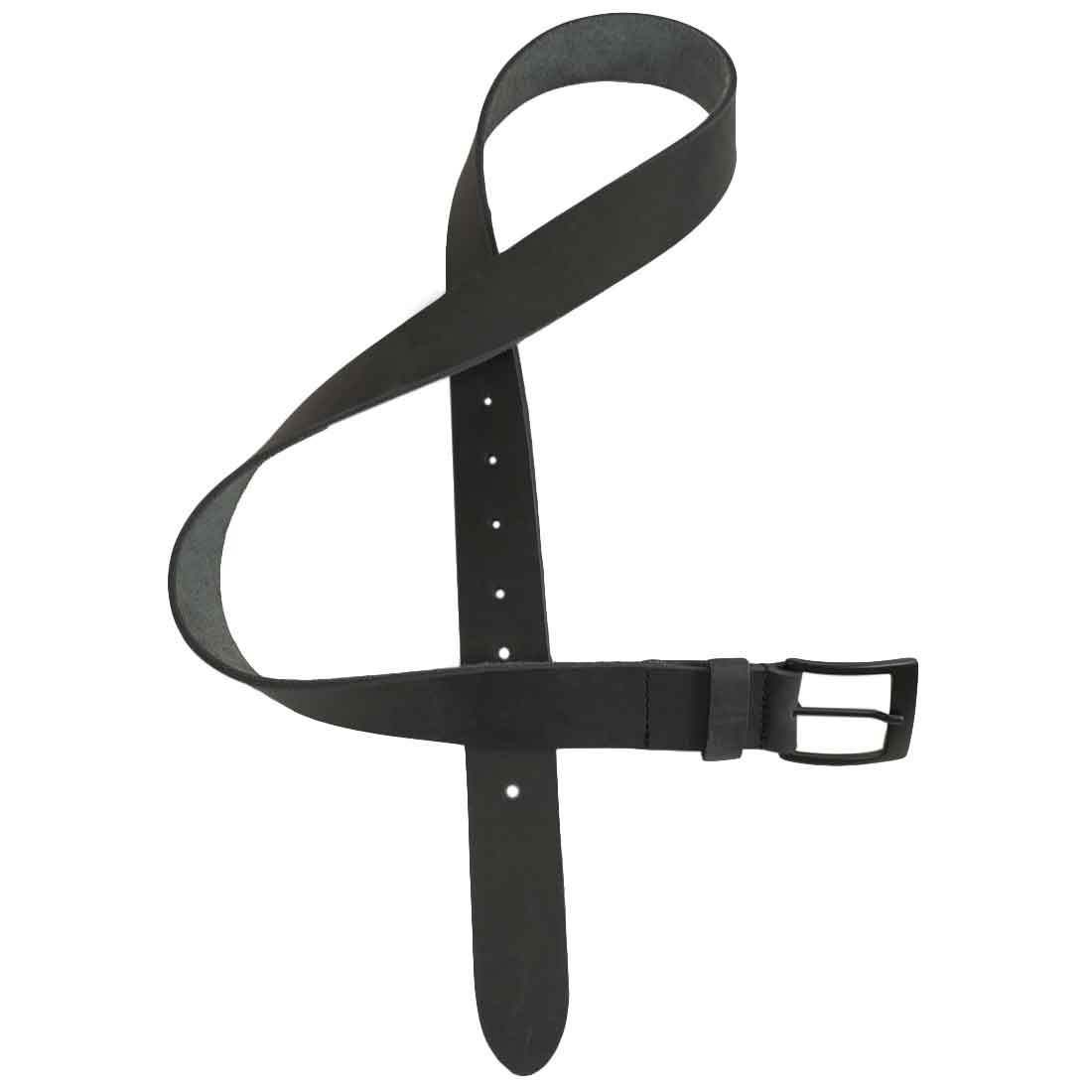 Rustic Leather Belt / Rustic Charcoal Buckle, 1.25" Wide - Stockyard X 'The Leather Store'