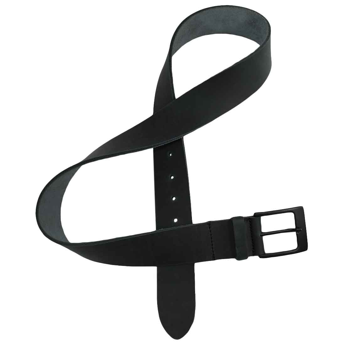 Rustic Leather Belt / Rustic Charcoal Buckle, 1.5" Wide - Stockyard X 'The Leather Store'