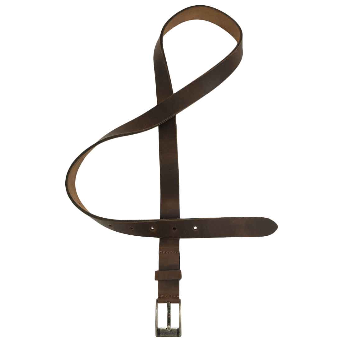 Rustic Leather Belt / Rustic Buckle, 1" Wide - Stockyard X 'The Leather Store'