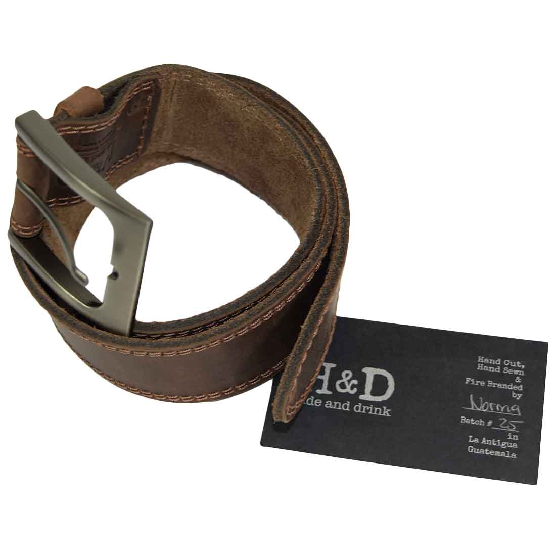 Big Boys' & Girls' Two Row Stitch 1.5" Belt - Stockyard X 'The Leather Store'