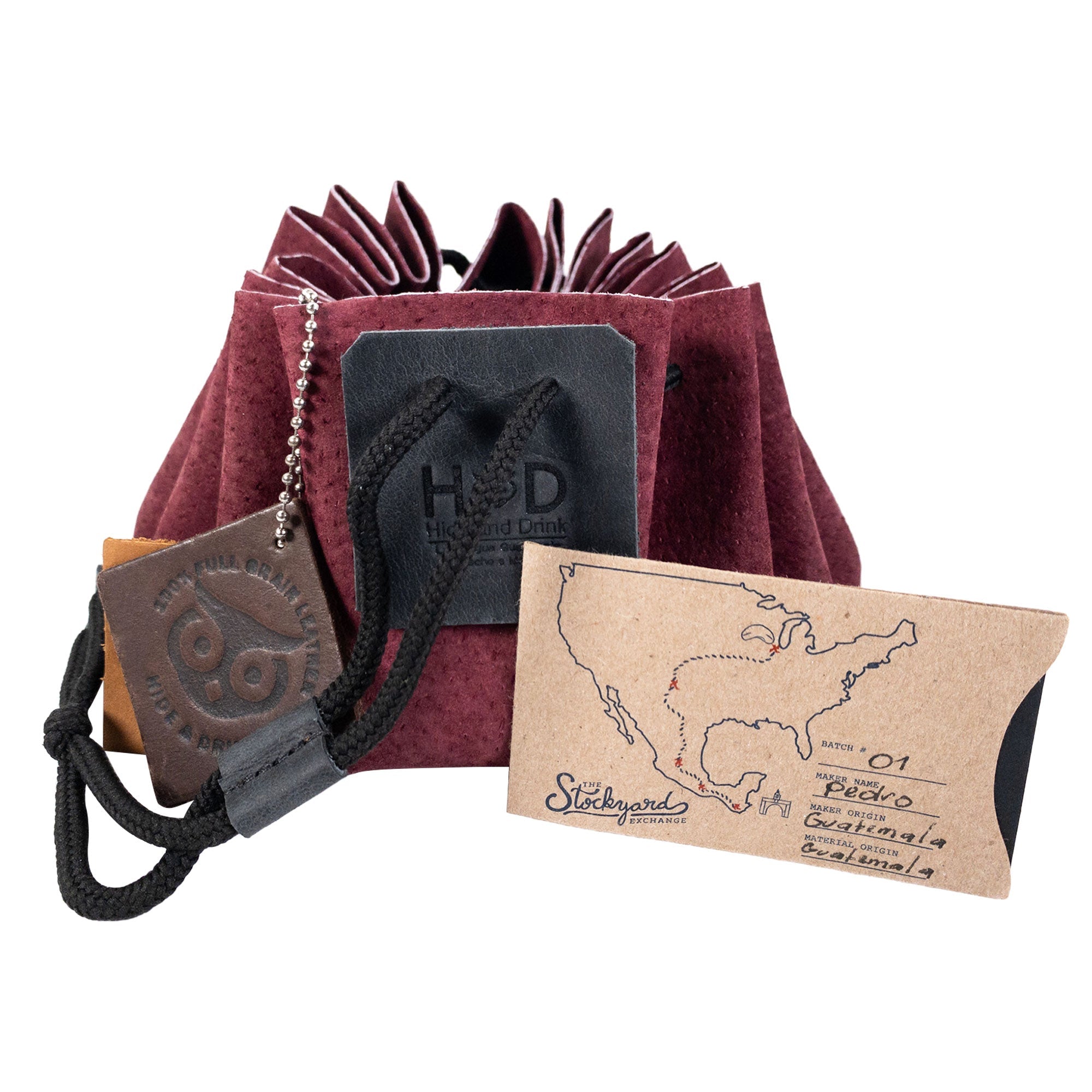 Drawstring Tinder Pouch - Stockyard X 'The Leather Store'