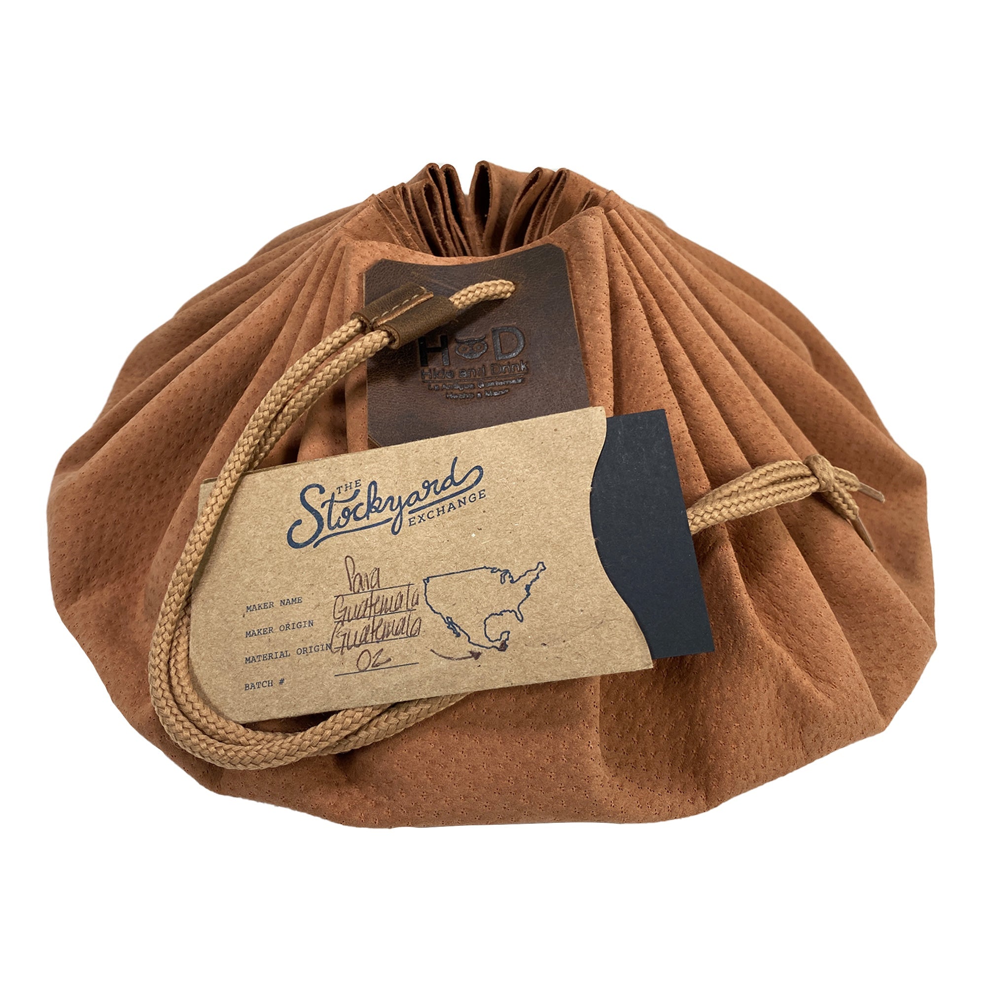 Drawstring Tinder Pouch XL - Stockyard X 'The Leather Store'