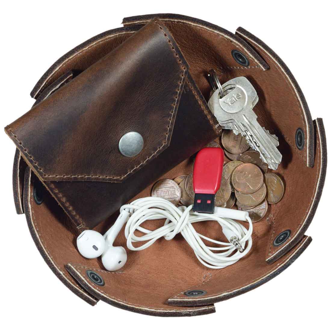 Circular Valet Tray - Stockyard X 'The Leather Store'
