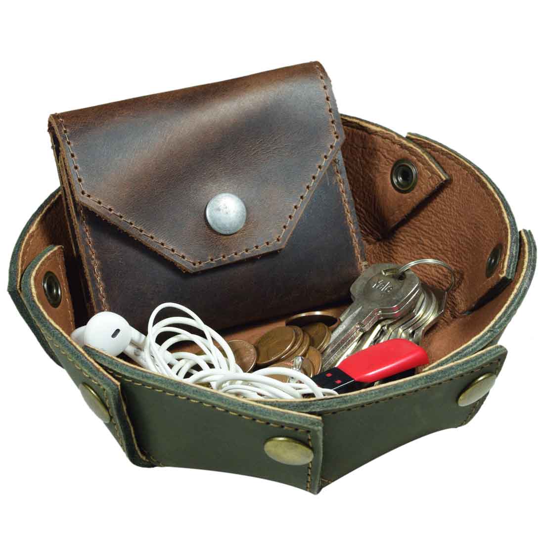 Circular Valet Tray - Stockyard X 'The Leather Store'