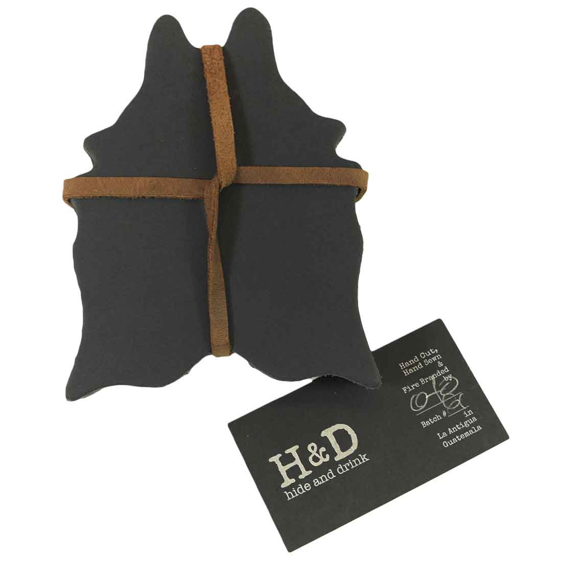 Cowhide Shaped Rug Coaster (6-Pack) - Stockyard X 'The Leather Store'