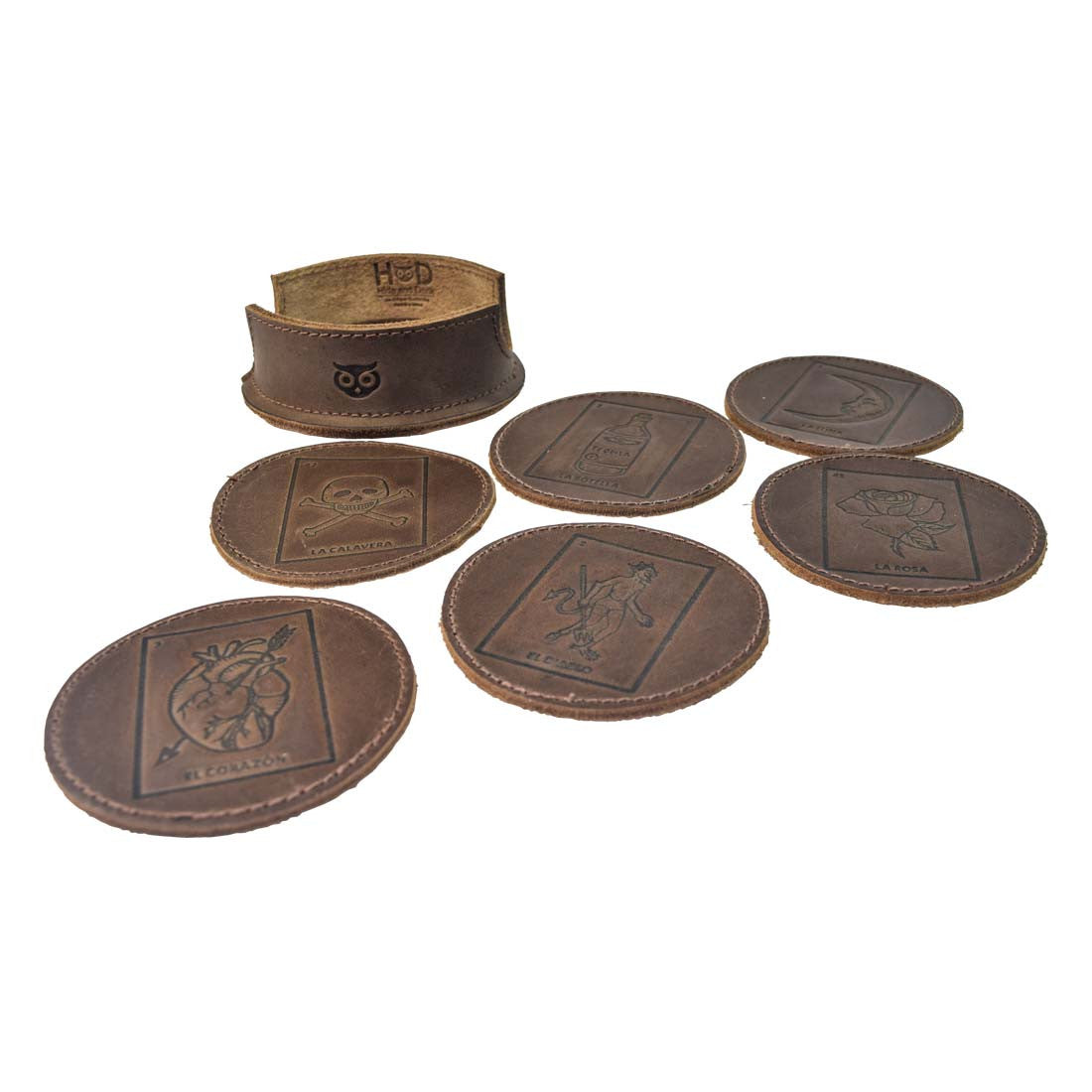 Thick Leather Loteria! Coasters (6-Pack) - Stockyard X 'The Leather Store'