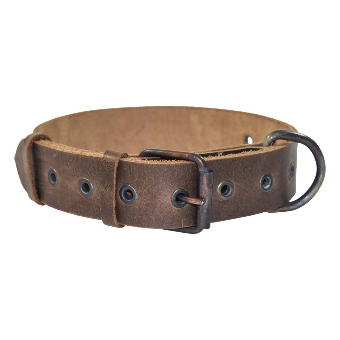 Thick Leather Dog Collar - Stockyard X 'The Leather Store'
