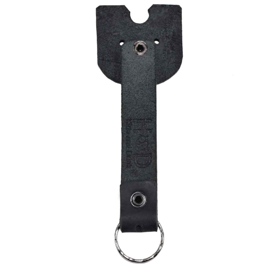 Doggy Fob by Hide & Drink, showcasing the branding of the Full Grain Leather Critter Keychain, ideal for adding a personal touch to your keys. Critter Keychain Dog Key Ring Pet Fob, Full Grain Leather, StockyardX, Small Batch Production, Hand Cut, Hand Sewn, Fire Branded, Artisan, Handmade in La Antigua Guatemala & Oaxaca Mexico.