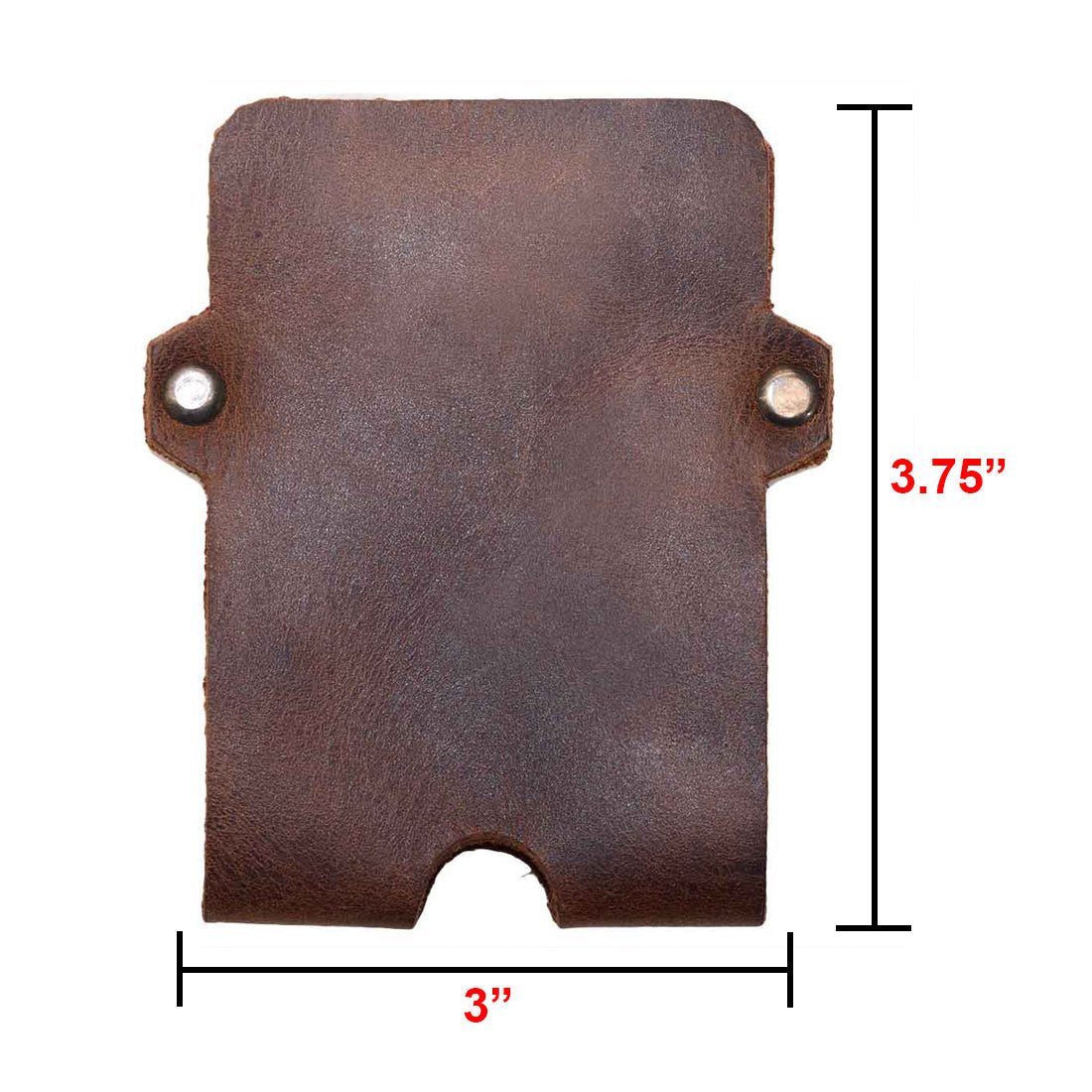 Double Rivet Card Holder - Stockyard X 'The Leather Store'
