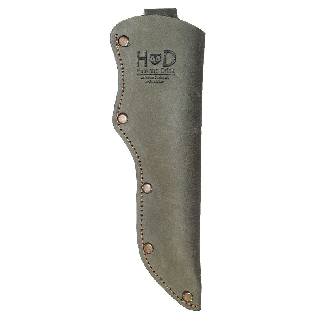 Belt Mora Knife Sheath by Hide & Drink, designed with a robust Thick Sheath for Mora Knife with Belt Loop. This artisan-crafted knife holster is an ideal camping accessory.