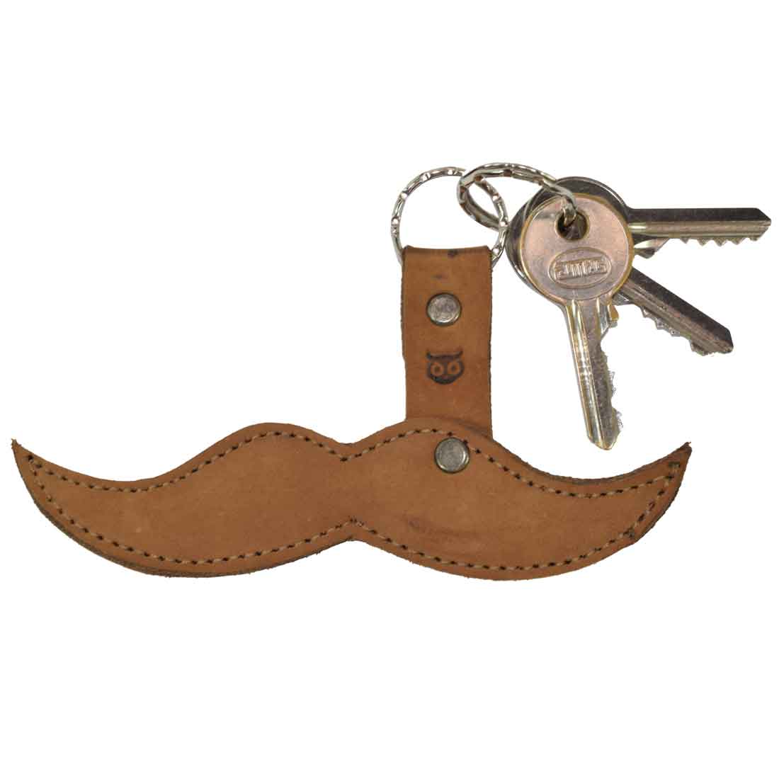 Keychain Moustache - Stockyard X 'The Leather Store'