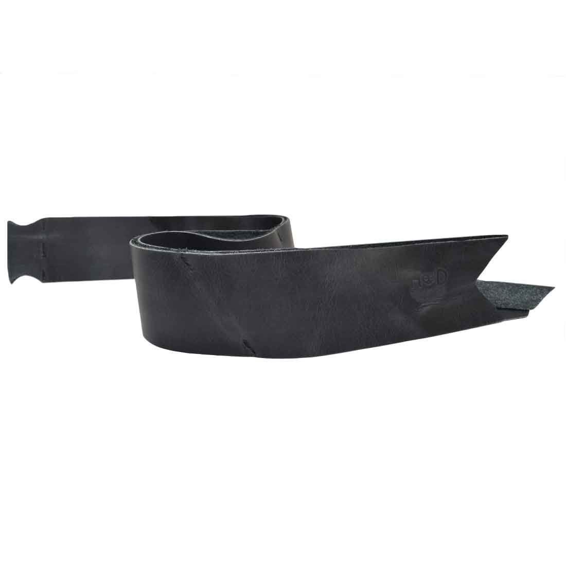 Chic Black Ribbon Decor by Hide & Drink showcasing a unique bow design ideal for Christmas gift wrapping. Crafted from durable Full Grain Leather, this piece reflects artisan skill through small batch production, hand cut, and hand sewn detailing made in La Antigua Guatemala and Oaxaca Mexico.
