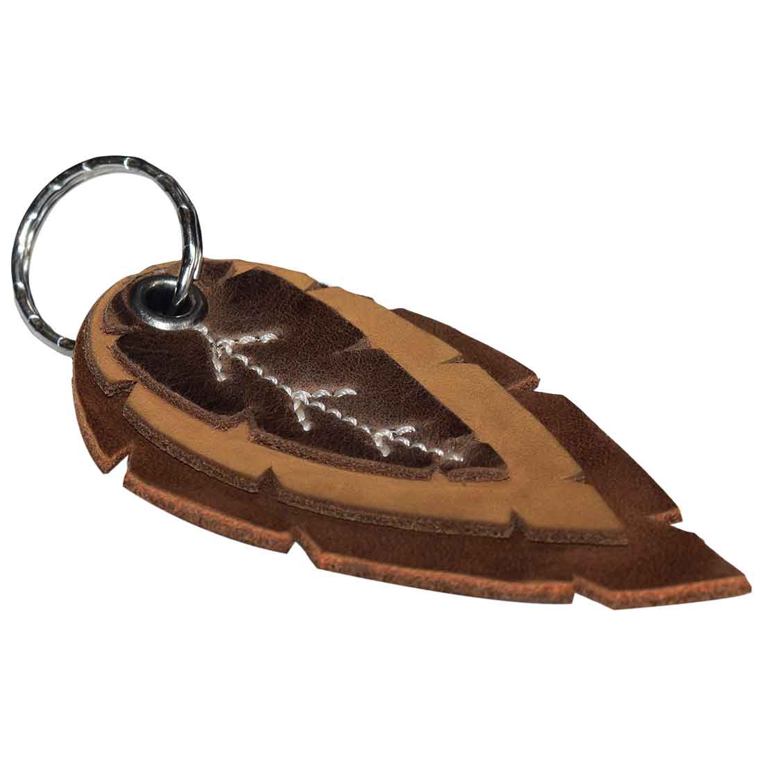 Leaves Keychain - Stockyard X 'The Leather Store'