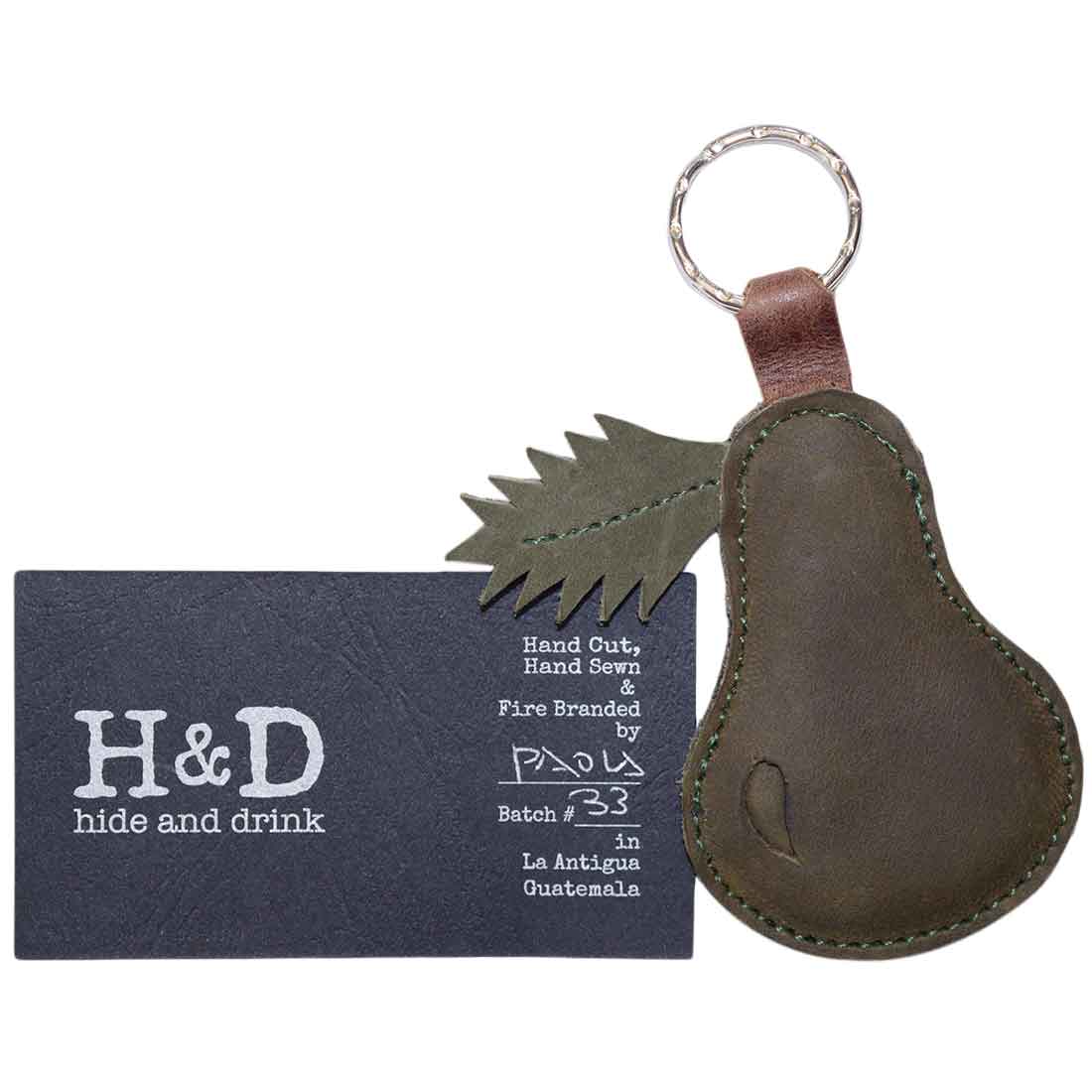 Pear Keychain - Stockyard X 'The Leather Store'