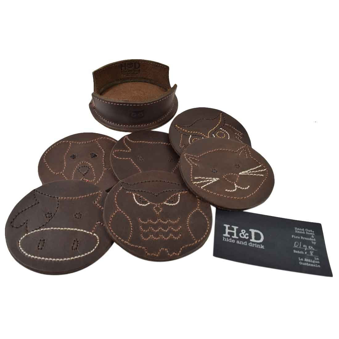 Wilderness Classic Shaped Coaster Set (6-Pack) - Stockyard X 'The Leather Store'