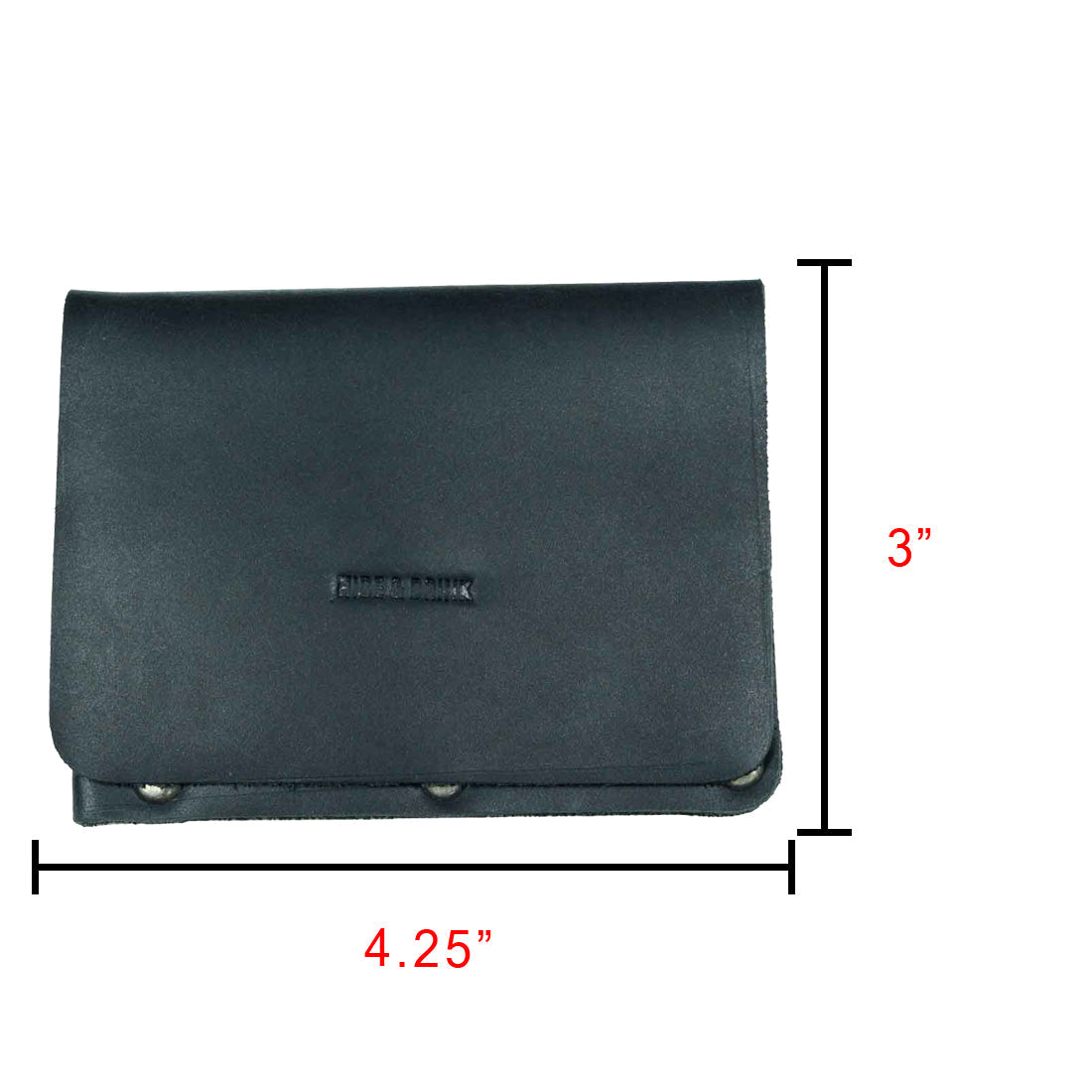 Riveted Rectangle Card Holder - Stockyard X 'The Leather Store'
