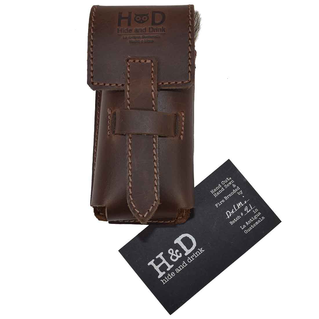 Shaving Brush Case - Stockyard X 'The Leather Store'