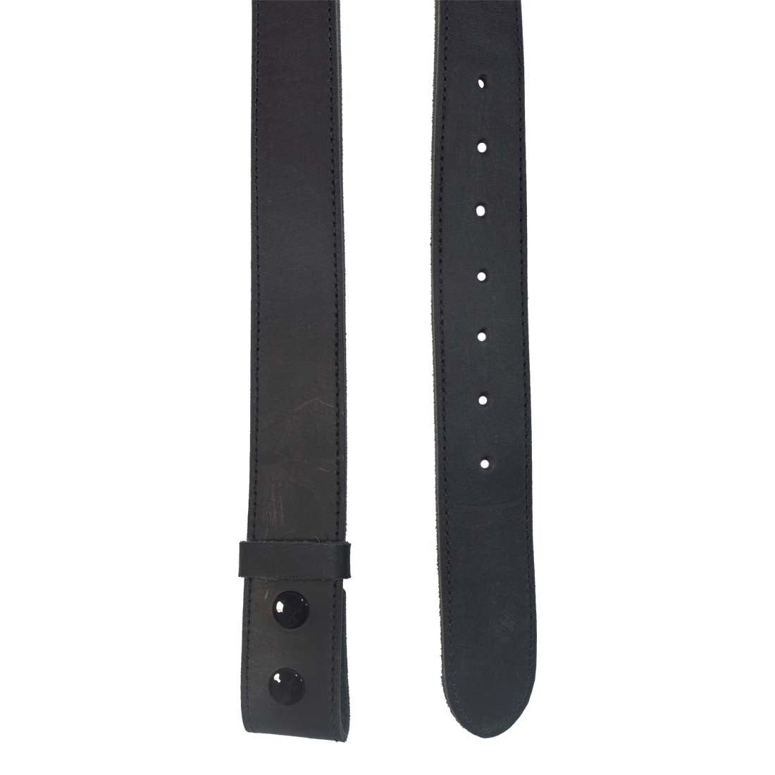 Rustic Thick Leather Snap On Belt - Stockyard X 'The Leather Store'