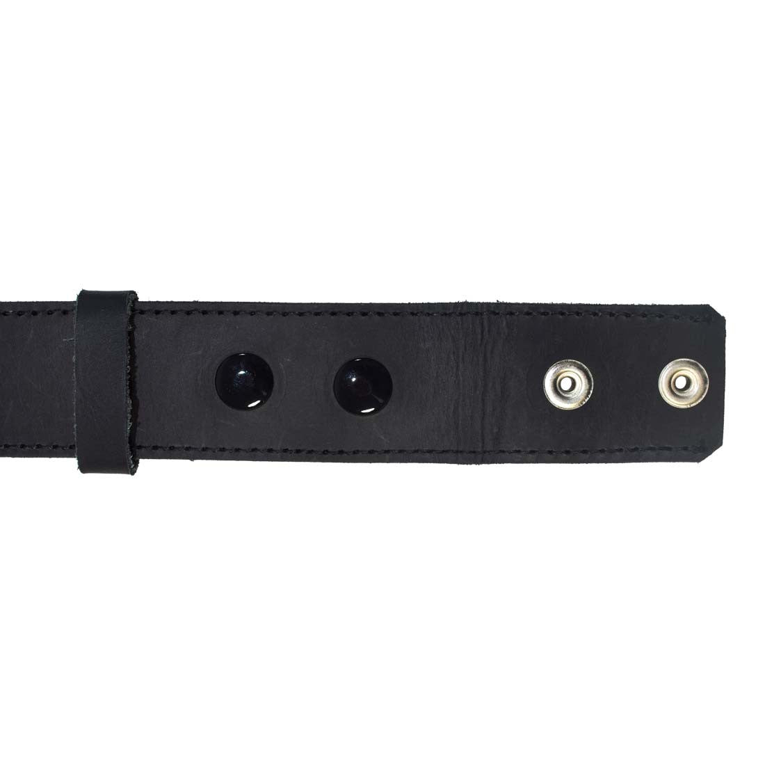 Rustic Thick Leather Snap On Belt - Stockyard X 'The Leather Store'