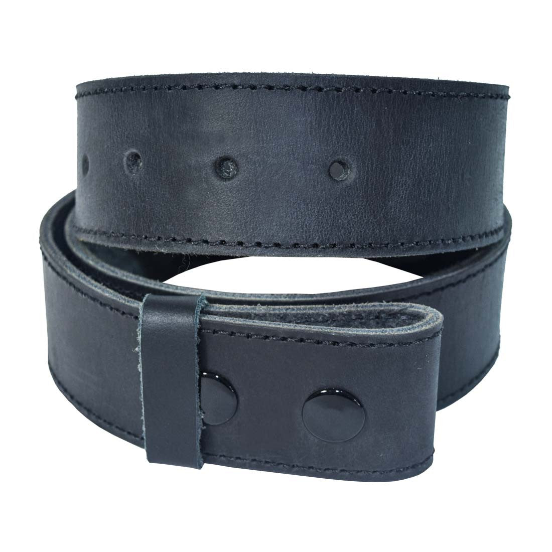 Rustic Thick Leather Snap On Belt - Stockyard X 'The Leather Store'