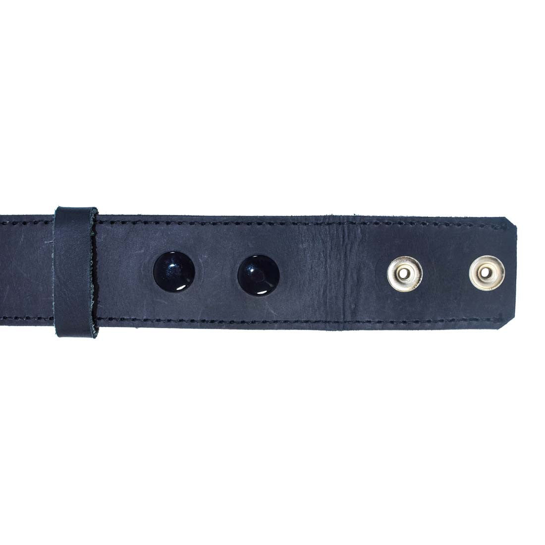 Rustic Thick Leather Snap On Belt - Stockyard X 'The Leather Store'
