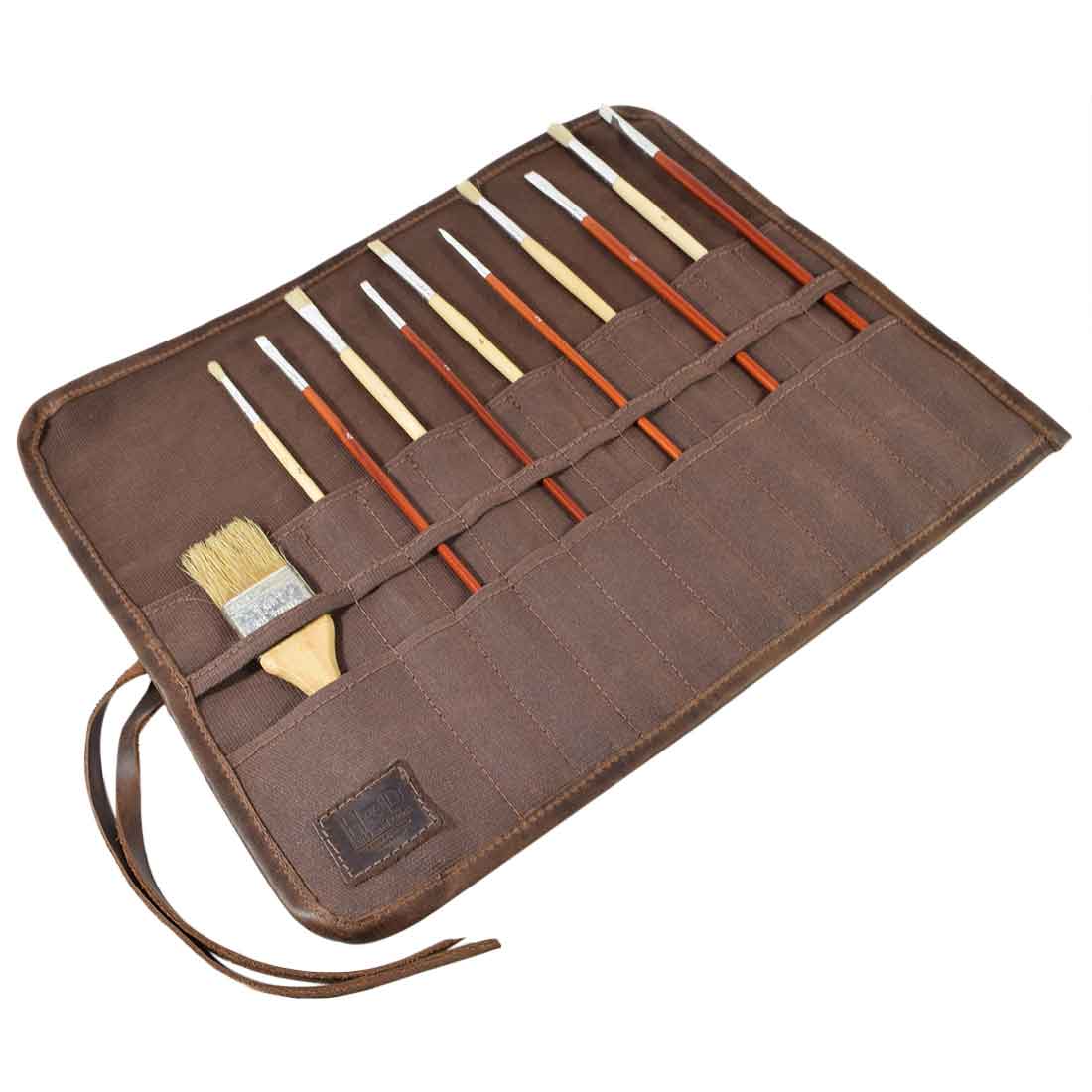 Artist Brush Roll - Stockyard X 'The Leather Store'