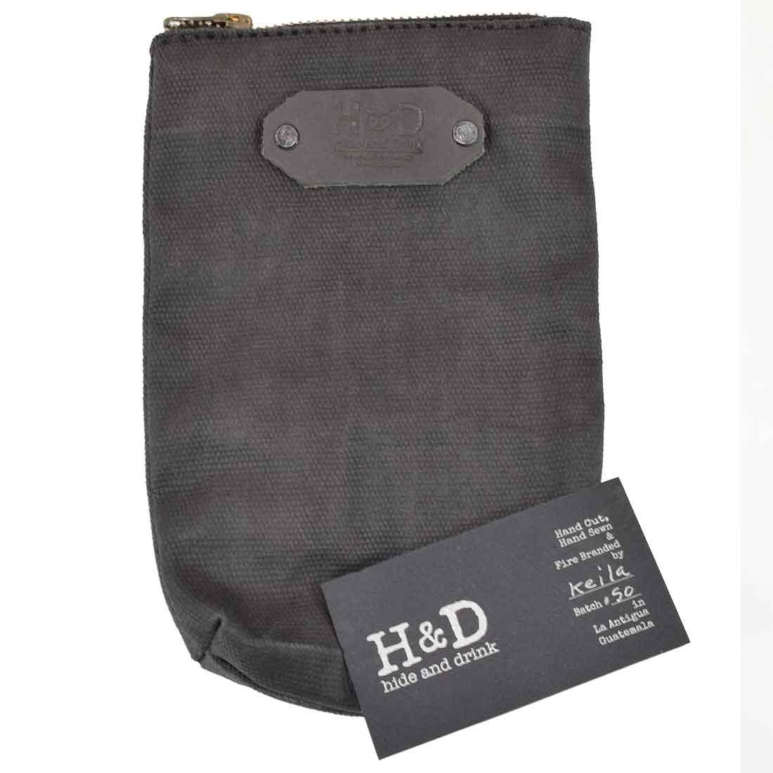 Waxed Canvas Scribbler Pouch - Stockyard X 'The Leather Store'