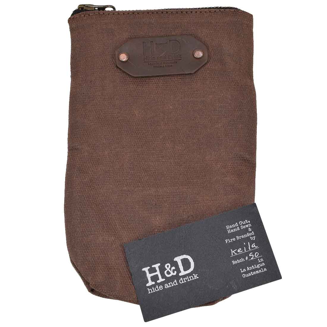 Waxed Canvas Scribbler Pouch - Stockyard X 'The Leather Store'